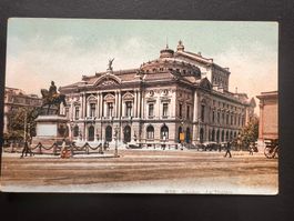 Postkarte Genf Litho Le Theatre ungelaufen (P437)