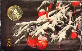 Swissmint Weihnachtsmünzsatz 2016, Stempelglanz, Top!