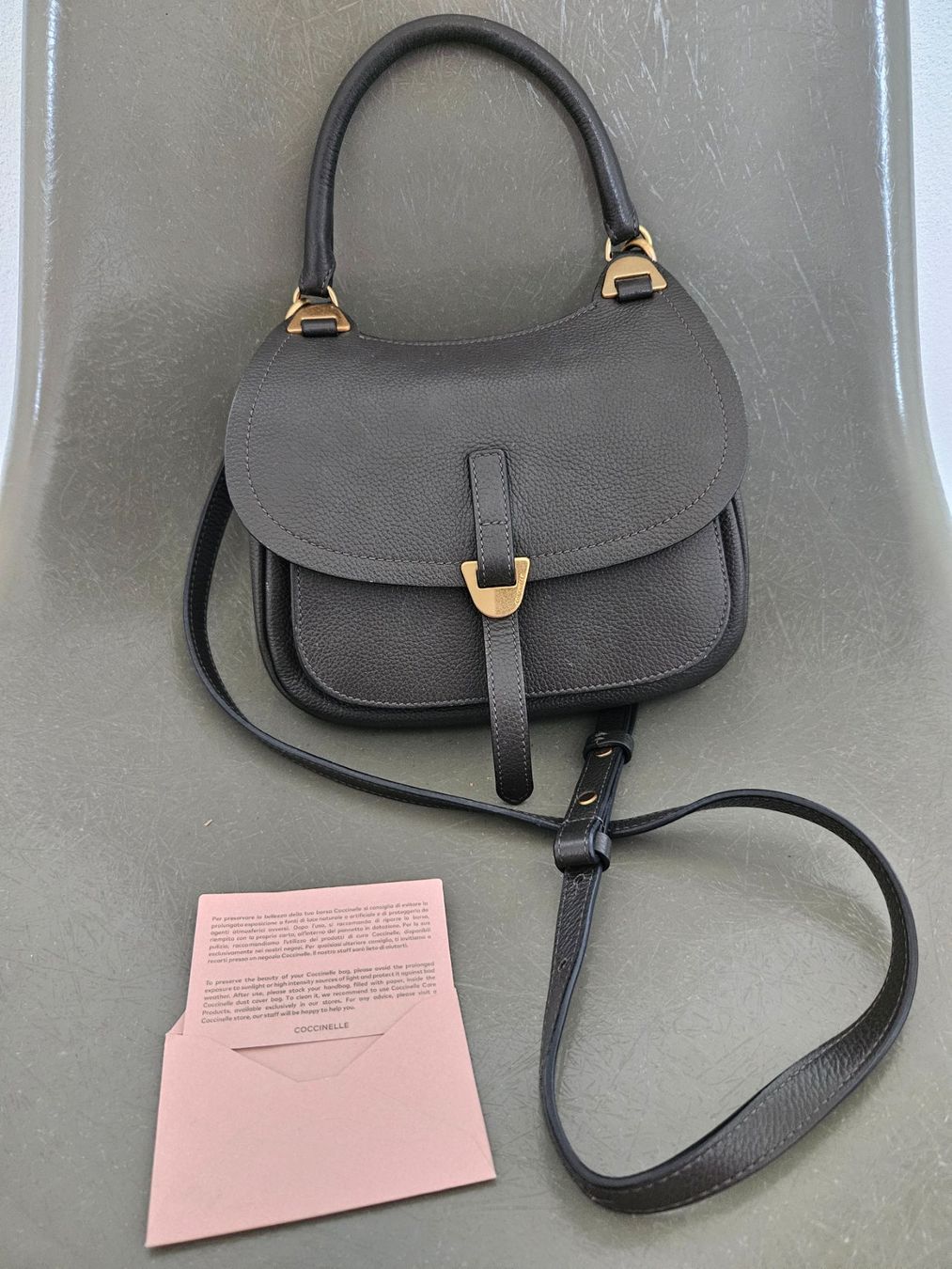 Coccinelle Borse: Coccinelle Ledertasche dunkelgrün – Usato da Bern venduto da j-o 4