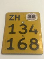 Nummernschild ZH 134 168 89(S13)