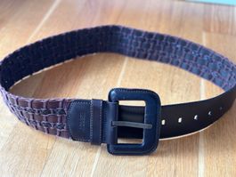 ESPRIT Damen Ledergürtel 85 cm braun