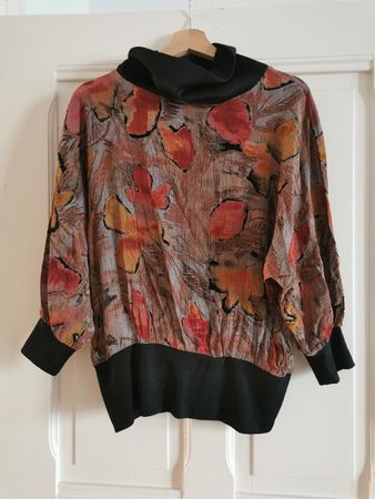 toller Vintage 80ies Pulli/ Bluse, Turtleneck Shirt