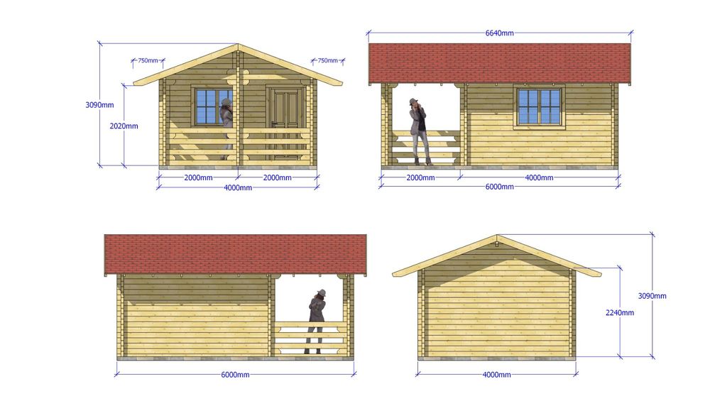 Gartenhaus aus massiven 70mm Bohlen komplett Kaufen auf Ricardo