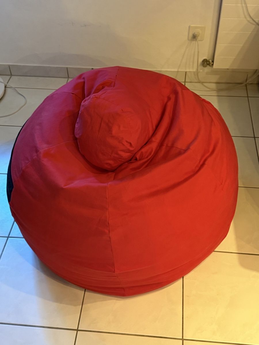 Hocker: Sitzsack rot Sitzmoebel guter Zustand – Neu (gemäss Beschreibung) aus Egerkingen von Don_Pascuale1990