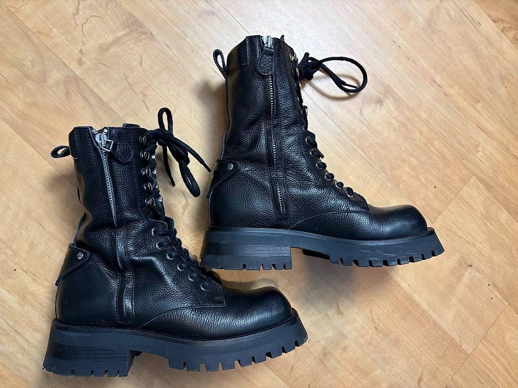 Scarpe da donna: Neue Biker-Boots Schott Gr. 37 NP 300.- – Nuovo (secondo la descrizione) da Willisau venduto da ani_gtk8 1