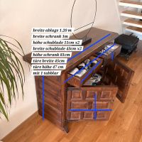 Sideboard Holz dunkel mit zwei Schubladen guter Zustand