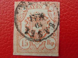 Rayon III, Nr.20 (Type 9) Rundstempel BASEL !