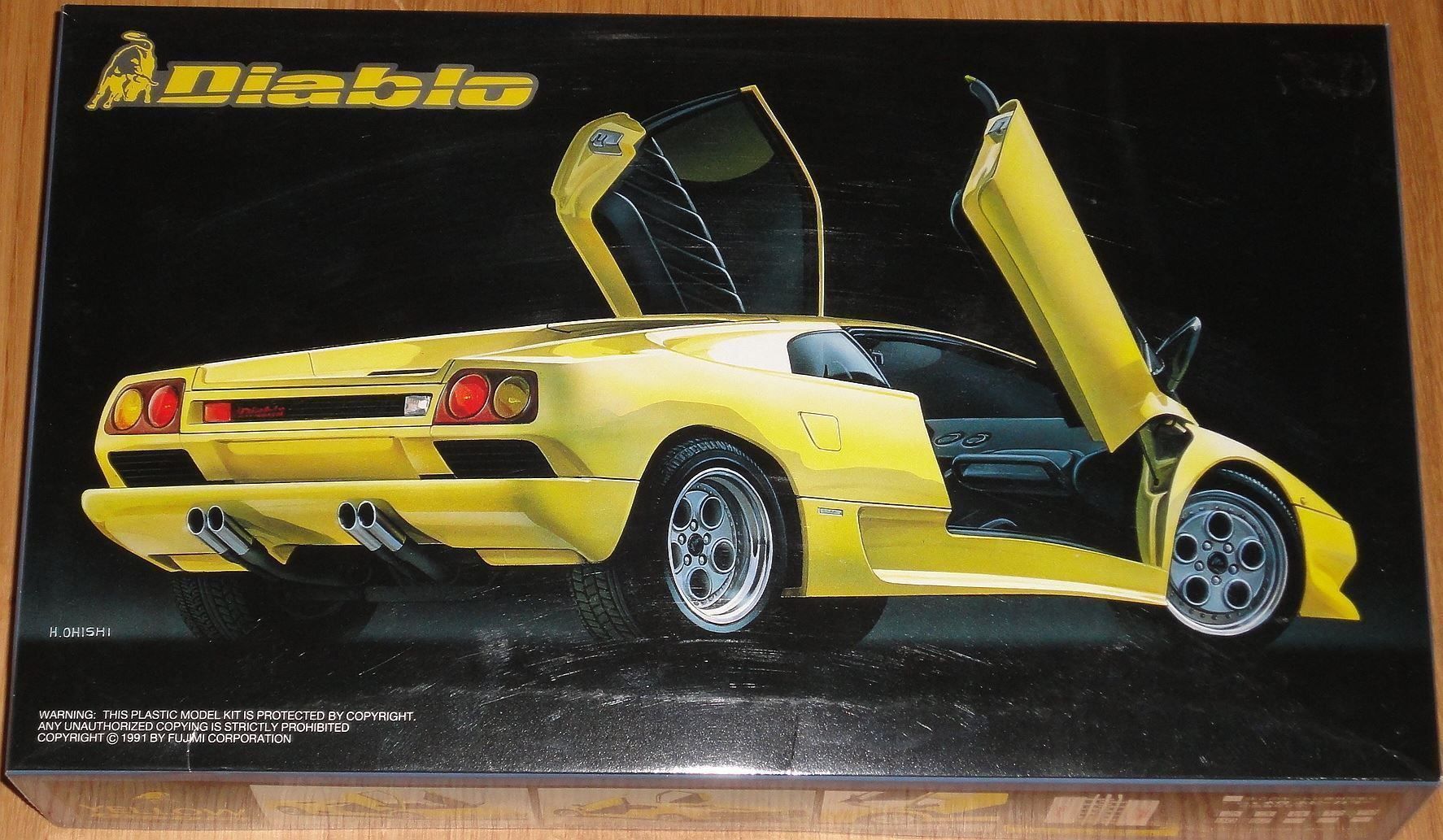 Kit di modellismo & Modellini statici: FUJIMI YELLOW LAMBORGHINI DIABLO 1:24 – Nuovo (secondo la descrizione) da Frümsen venduto da Malibu69
