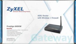 ZyXEL Prestige 660HW ADSL Router mit Wireless Firewall