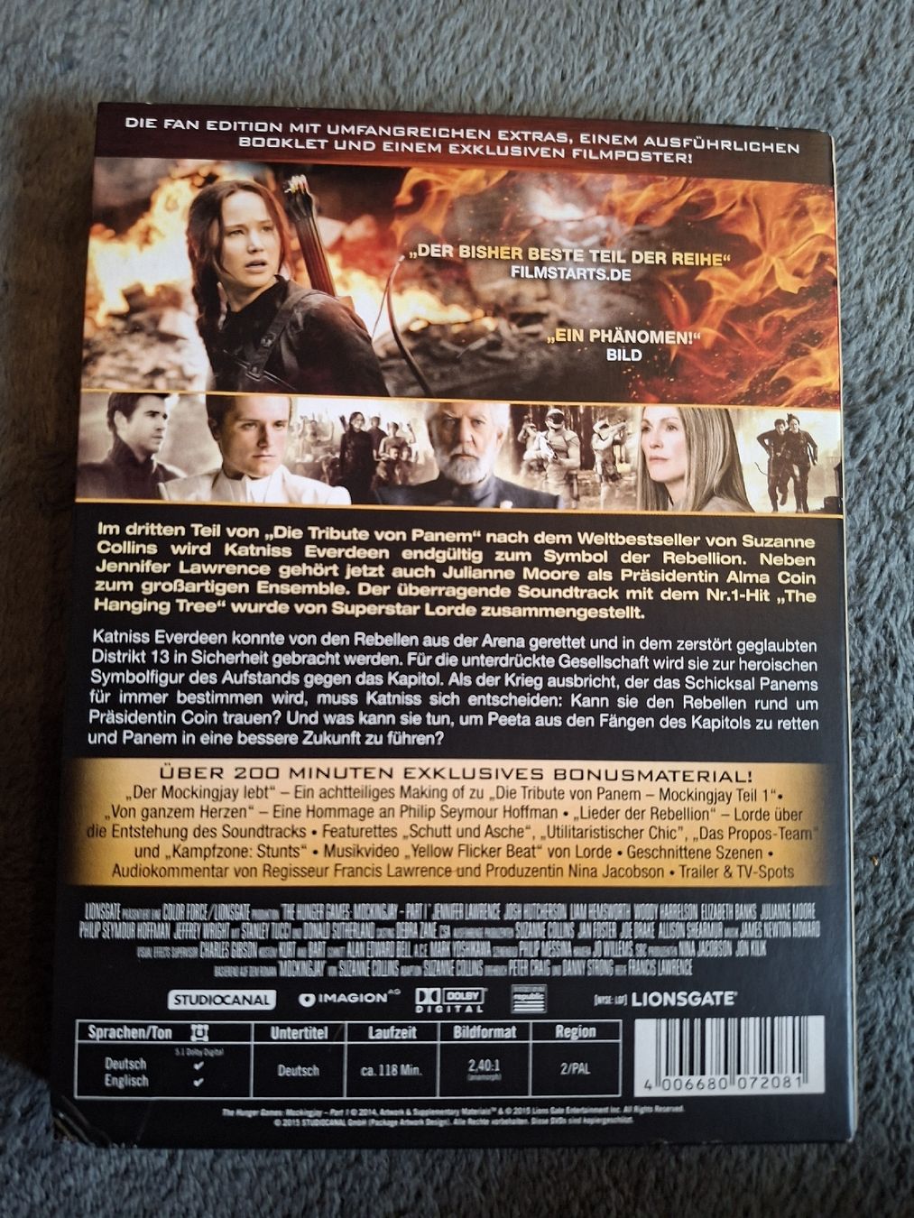 Tutti i DVDs: Hunger Games Trilogie DVD's – Usato da Teufen AR venduto da nad_55nm 3