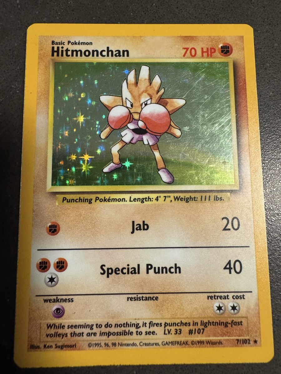 Pokémon Cartes à collectionner: Hitmonchan Base Set - 7/102 EN Ab 1.- – D'occasion à Cadro par kiks27