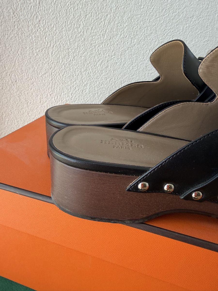 Hermès Chaussures femmes: Hermès Carlotta Black 39 – D'occasion à Schindellegi par SeaAndAir 8