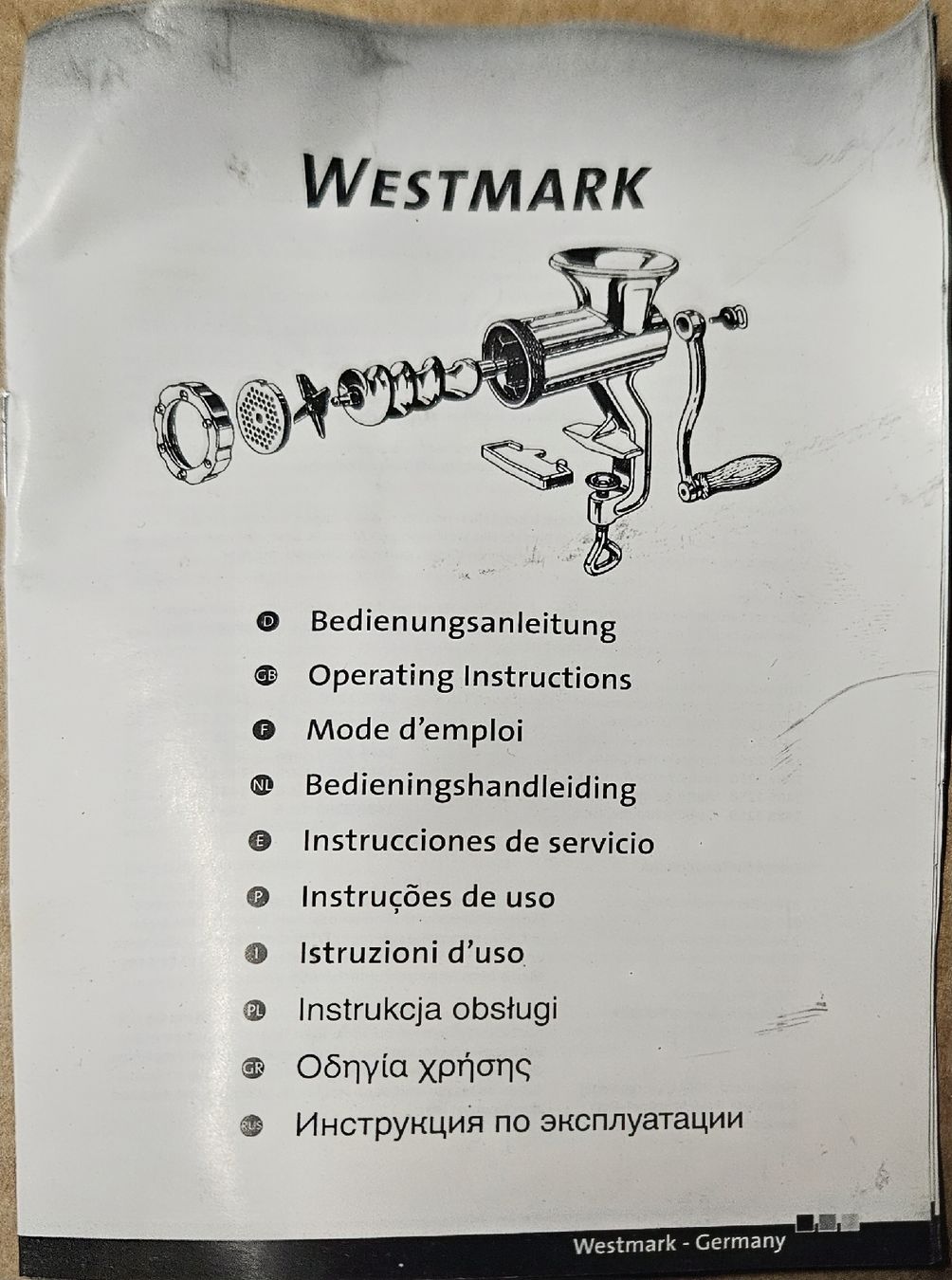 Elettrodomestici da cucina: Westmark Fleischwolf Gr 8, Top Zustand,  nie gebraucht. – Nuovo (secondo la descrizione) da Oberburg venduto da znas 4