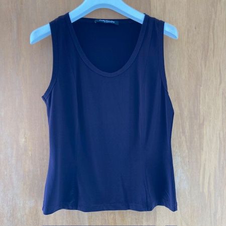 violettes Top von Betty Barclay Gr. 36 aus Acetat