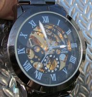 NEU Herrenuhr Keramikeffekt Automatikuhr