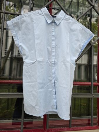 Kleidung: Bluse Katestorm hellblau Kurzarm (36)