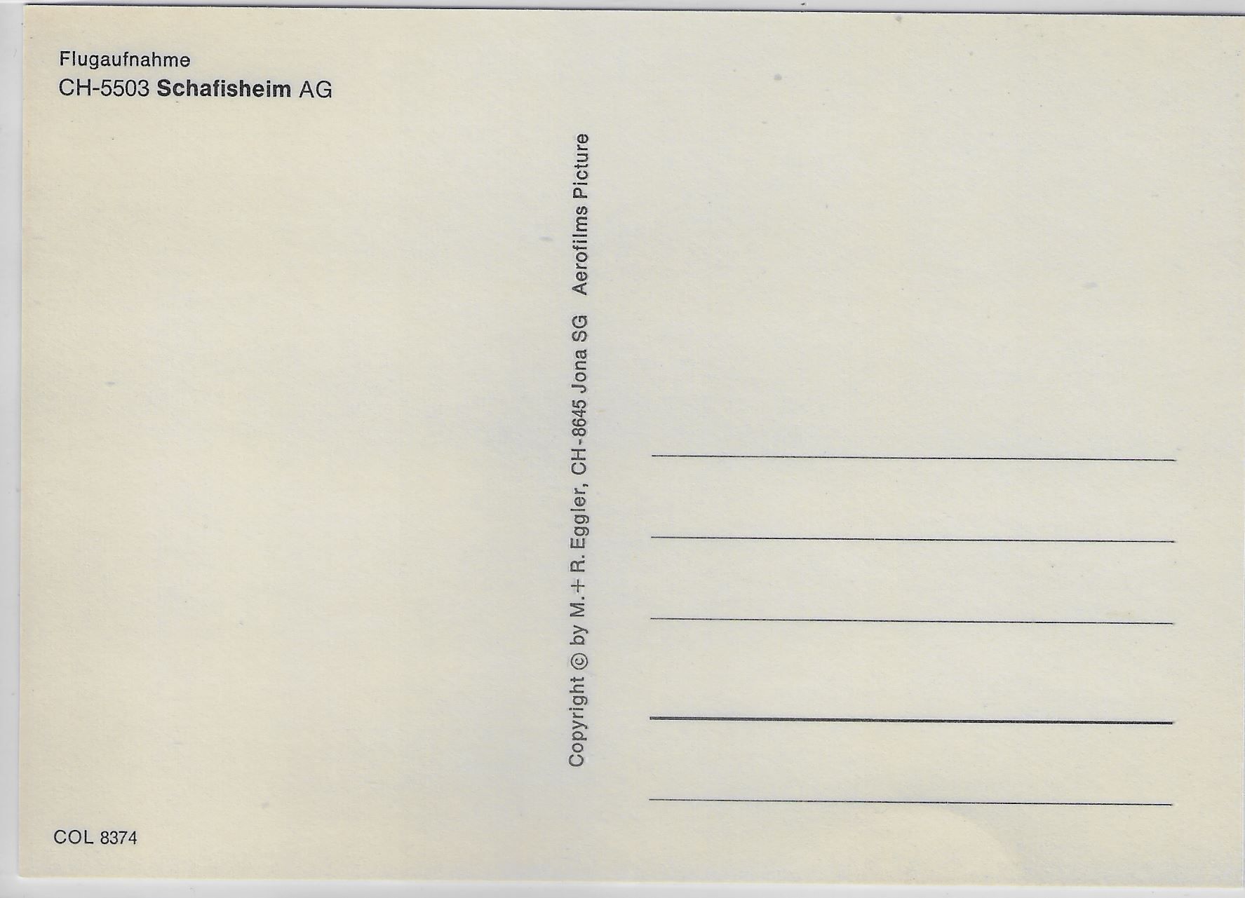 Cartoline postali: Flugaufnahme Schafisheim AG – Antico da Ettingen venduto da Kartenplanet 1