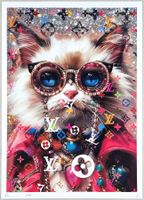 Death NYC Ltd Ed Pop Art Druck " The Luxury Cat