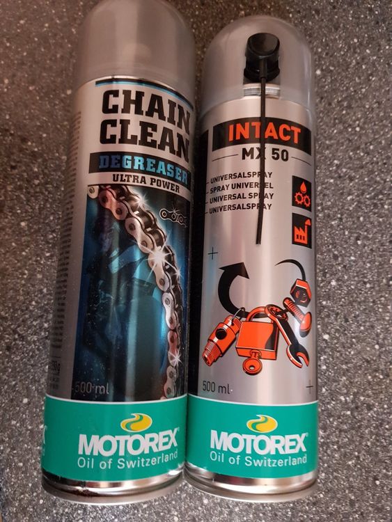 Nettoyant Multi-usages Motorex Intact MX50 - Aérosol 200 Ml - Pour Vélo, Mécanique - Dégrippant, Lubrifiant