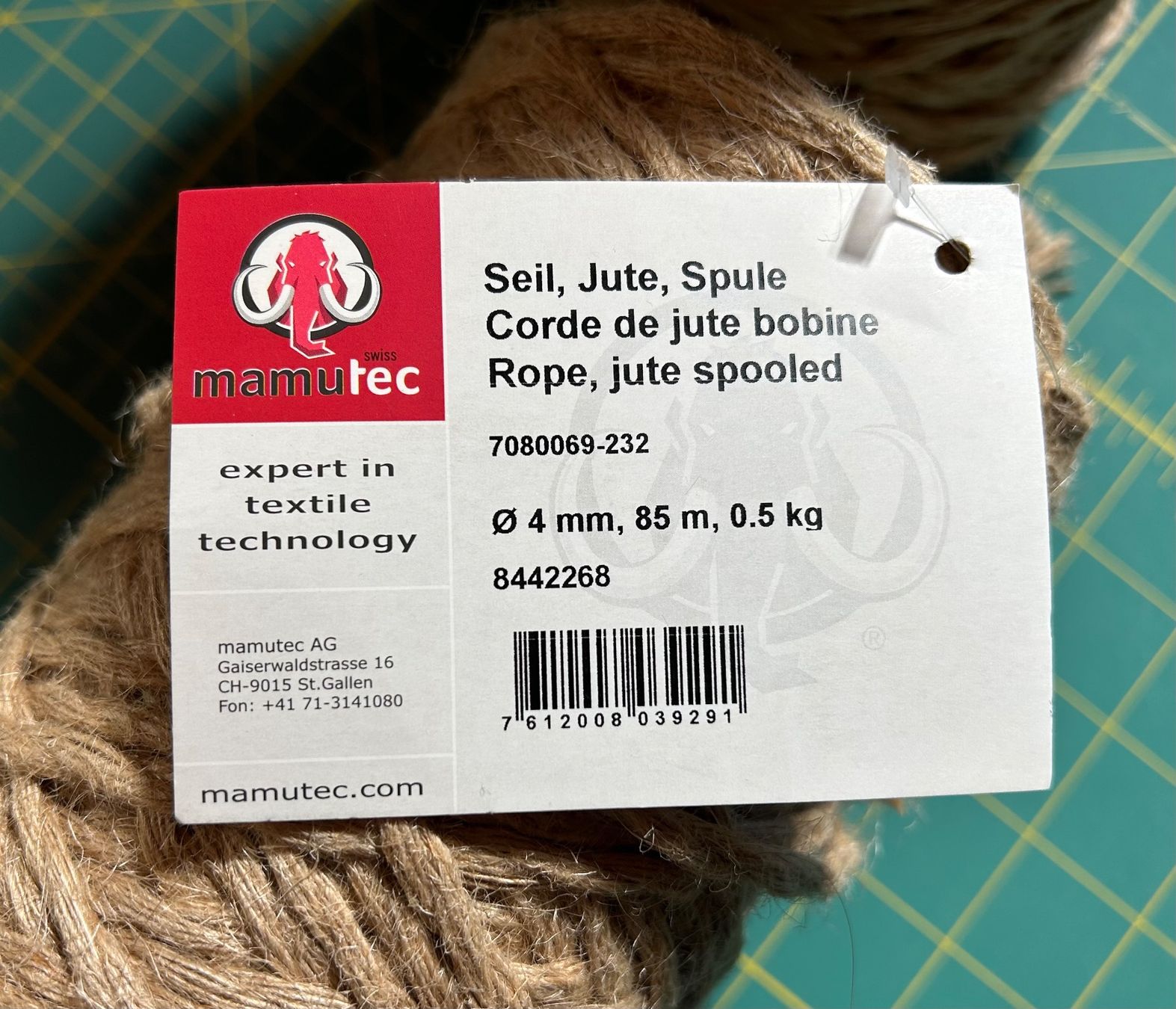 Mamutec Corde: Corde de jute bobines – Nuovo (secondo la descrizione) da Bouveret venduto da sev_qj7l 1