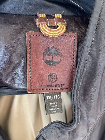 Veste en cuir Timberland  XXL  Marron