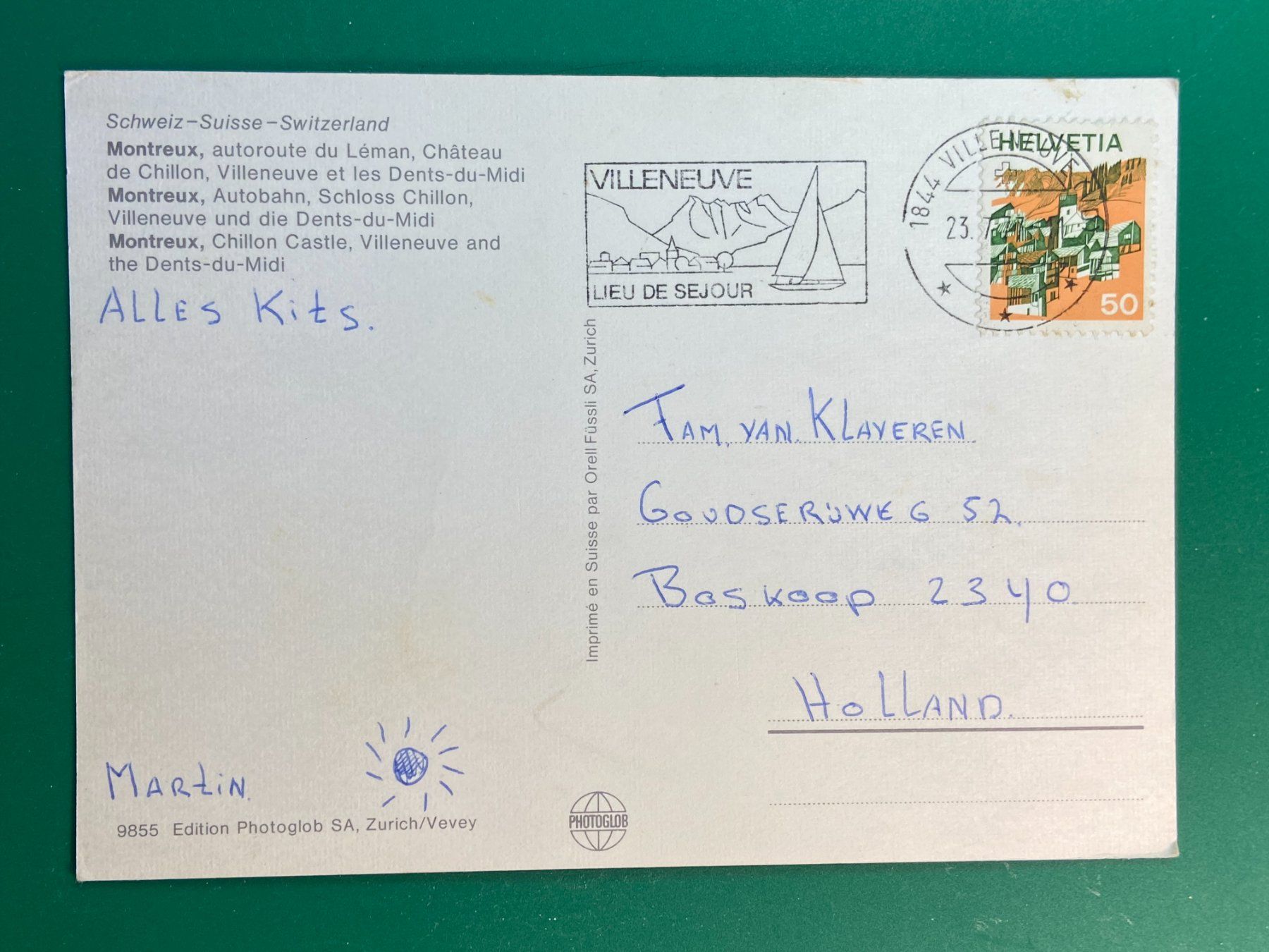 Cartes postales: Montreux - autoroute du Léman – D'occasion à Steg VS par danwer74 1
