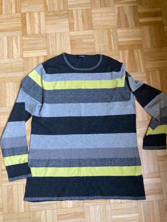 Gerry WEBER Pullover Viscose schwarz grau lime NEU 44 glam