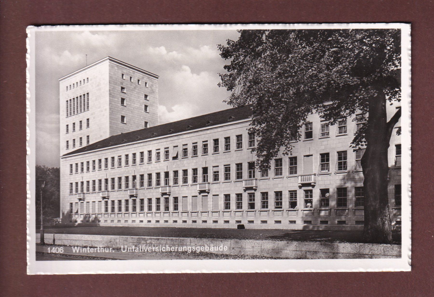 Ansichtskarten: WINTERTHUR - Unfallversicherungsgebäude – Gebraucht aus Pully von nicecards-shop