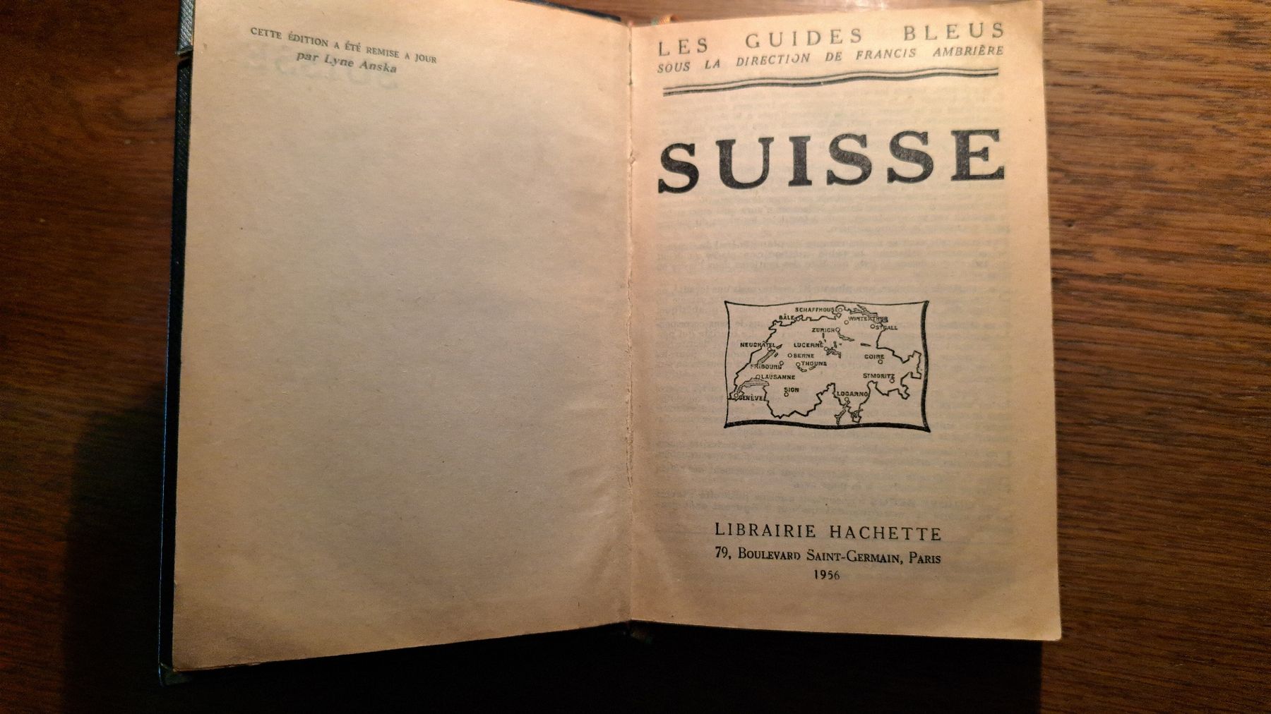 Libri: Ancien Guide Bleu Suisse 1956 -  – Usato da Pailly venduto da jme99 3