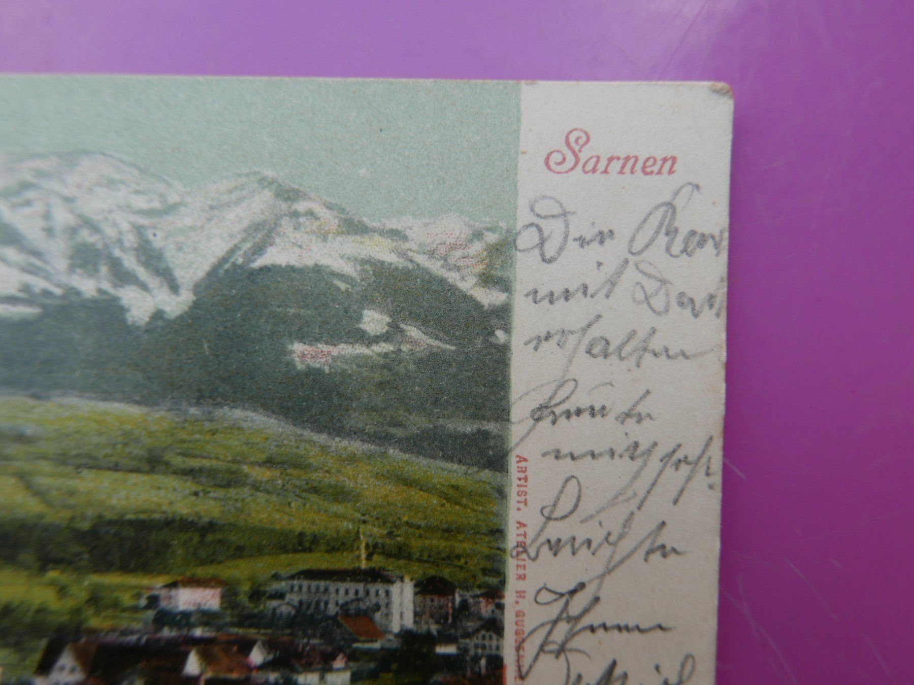 Ansichtskarten: Ansichtskarte Sarnen 1903 – Gebraucht aus Rotkreuz von nigal 1
