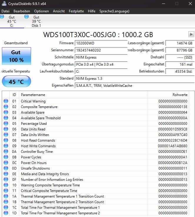 Dischi rigidi: SSD NVMe 256 GB 2 Stk – Usato da Willisau venduto da aronet 1