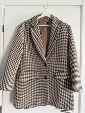 Damen Blazer Karomuster beige Grösse S-M guter Zustand