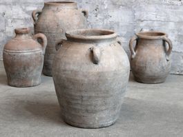 Chic Antique Terracotta Topf mit Henkel, 30,5 cm hoch