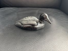 Entenfigur schwarz weiss guter Zustand