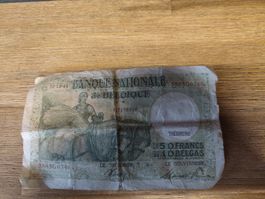 Banknote Belgien 50 Franken 10 Belgas 1944 gebraucht