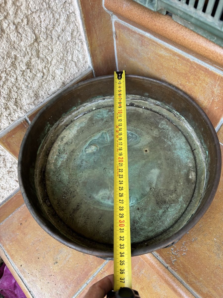 Tutte le decorazioni: Plat cuivre avec poignées fer forgé  34 cm – Usato da Veyrier venduto da kimedovapa 3
