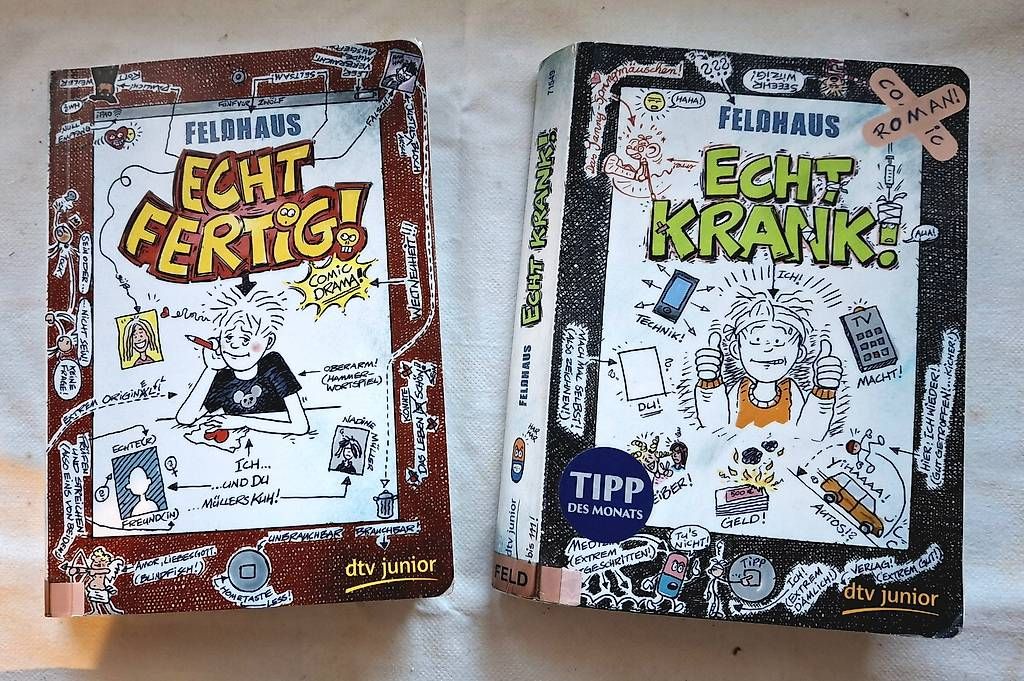 Cartoline postali: Feldhaus, Echt krank! Echt fertig! Comic – Usato da Eschlikon TG venduto da ylf