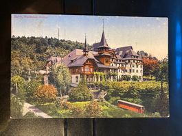 Schweiz 1919 AK Zürich Waldhausdolder mit Dolderbahn