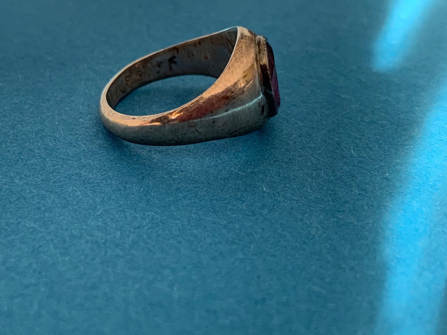 Anelli: Silberring lila oval klassisch – Usato da Dittingen venduto da Bellevista 8