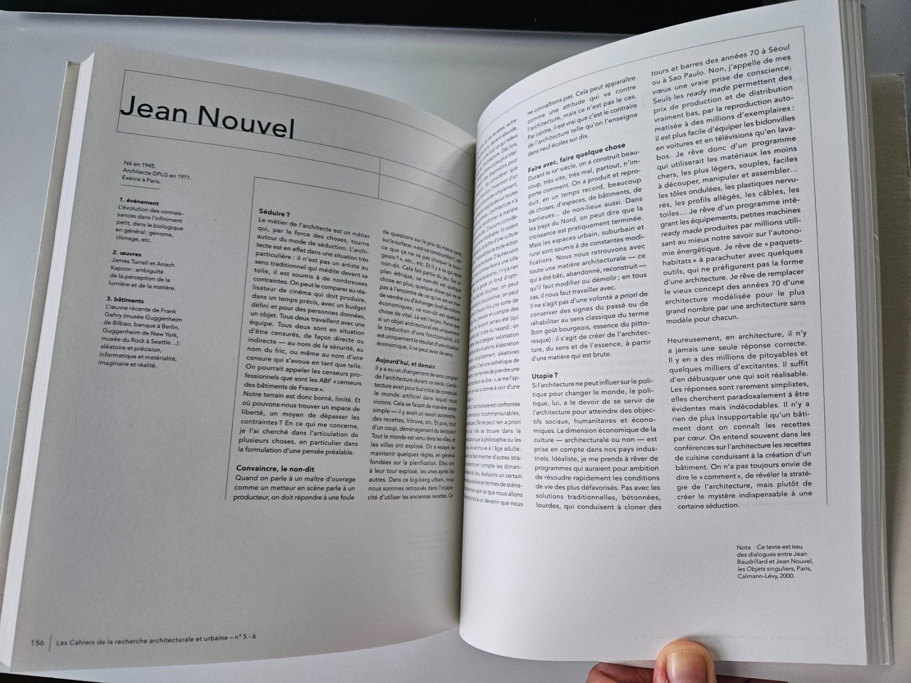 Livres: Sans doute ? Cent architectes parlent doctrine - 2000 – D'occasion à Echandens par annegug 3