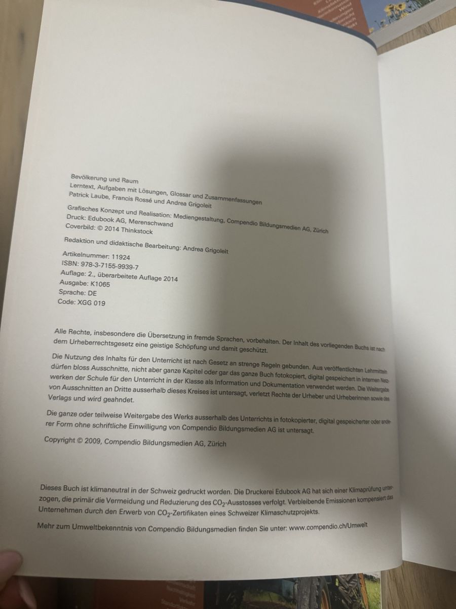 Bücher: Compendio Geographiebücher / Lehrmittel – Neu (gemäss Beschreibung) aus Zollikofen von mon_mj72 7