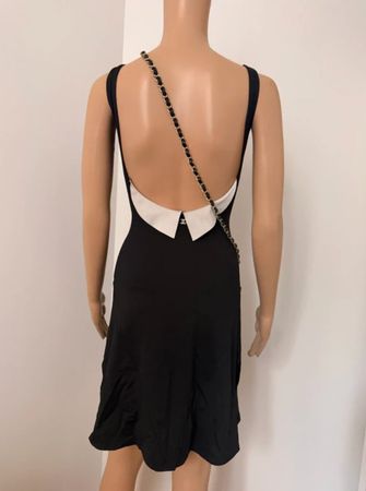 Vintage Chanel CC Backless Collar dress