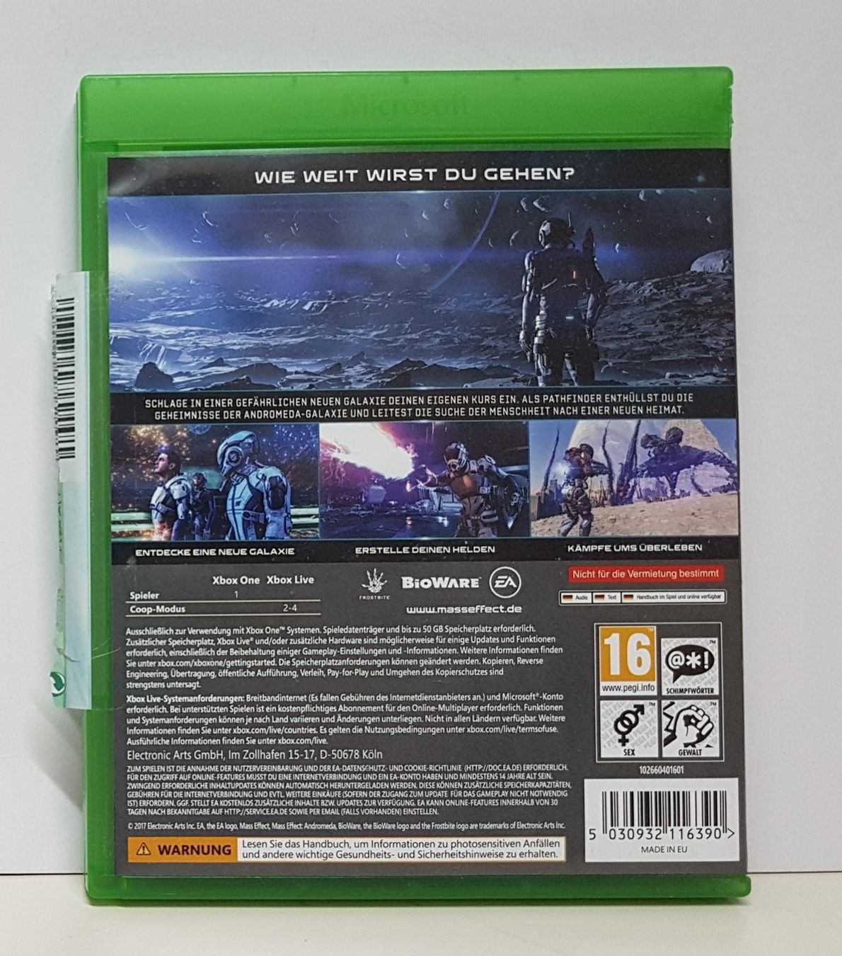 Microsoft Giochi: Mass Effect Andromeda Xb One – Usato da Schüpfheim venduto da Games_Spielkonsolen 2