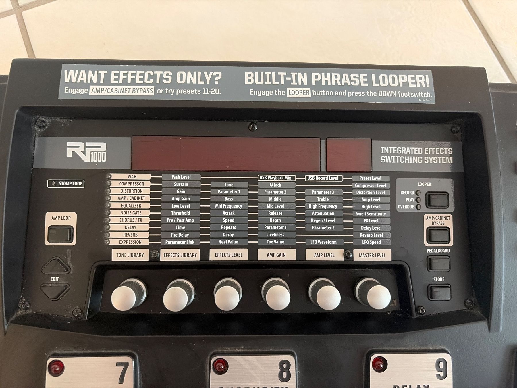 Strumenti musicali: DigiTech RP1000 für Gitarre mit eingebautem Loop-System – Usato da Zürich venduto da fabsito 1