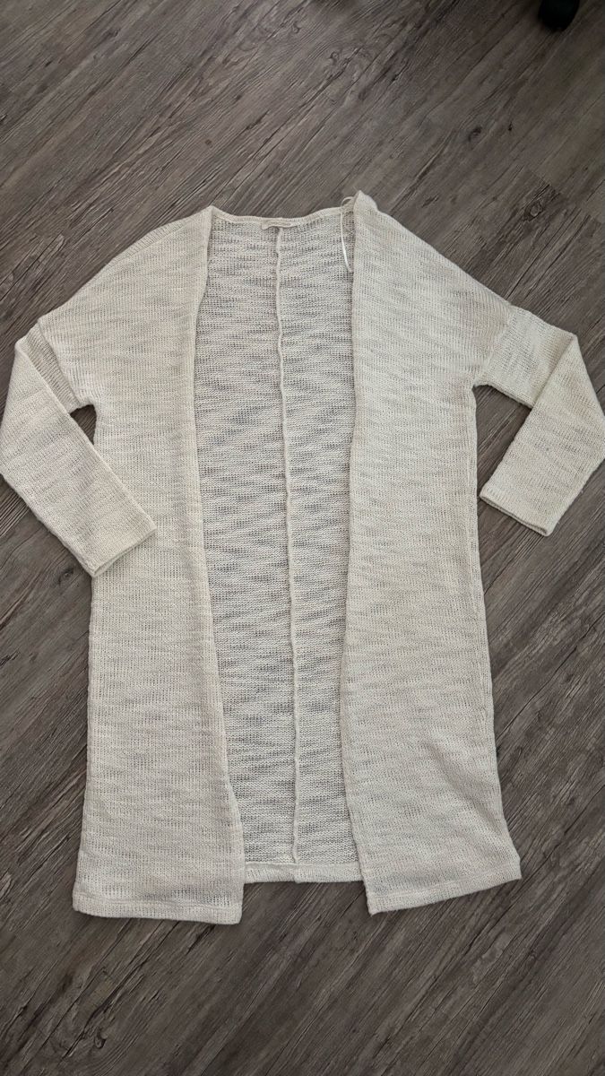 Jacken: Longstrickjacke von Pieces, offwhite one size – Neu (gemäss Beschreibung) aus Aarwangen von jbl_y8z7