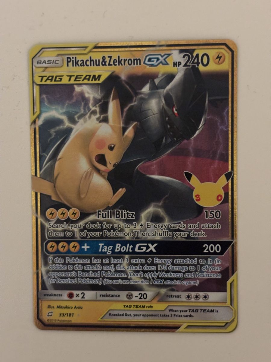 Pokémon Carte collezionabili: Carte Pokémon PIKACHU&ZEKROM c30 – Nuovo (secondo la descrizione) da lausanne venduto da helderj