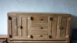 Sideboard Teakholz Kommode Anrichte Küchenschrank Esszimmer