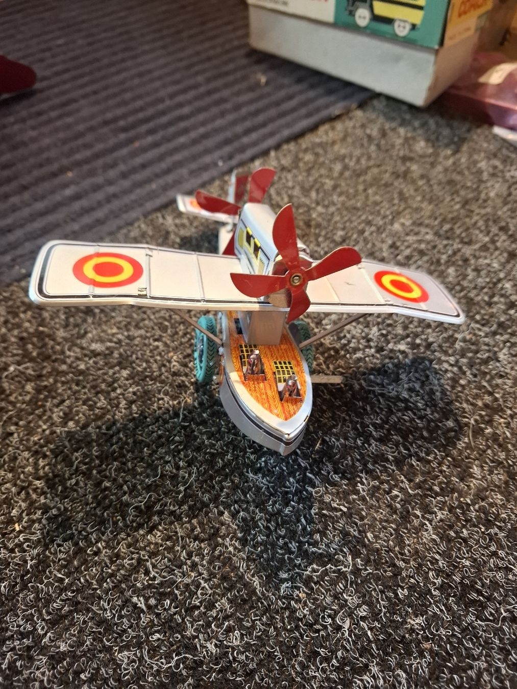 Modellbausätze & Standmodelle: Aereo in latta giocattolo vintage – Defekt aus Motto Blenio von Vigio 1