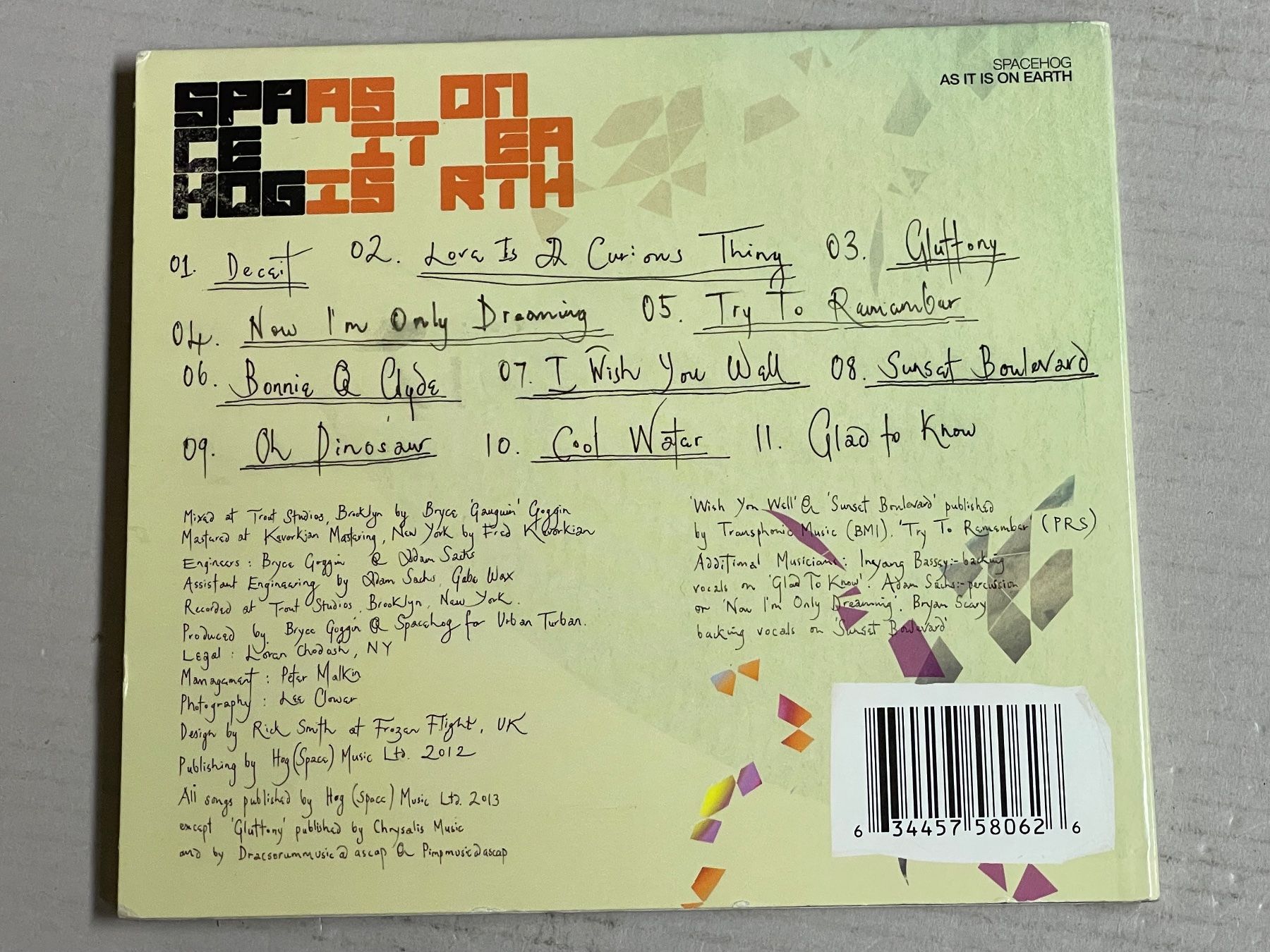 CDs: Spacehog - As It Is On Earth – D'occasion à Muri b. Bern par AdidasCollector 1