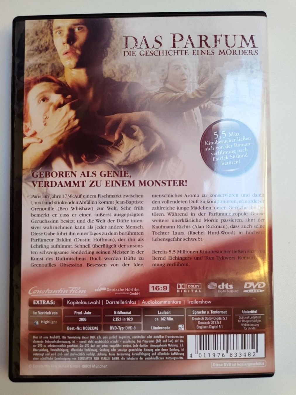 Tutti i DVDs: Das Parfum – Usato da Liestal venduto da Kratzilla 2